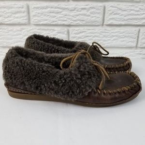 ❄️ Frye ❄️ Mason Cuffed Shearling Moccasins